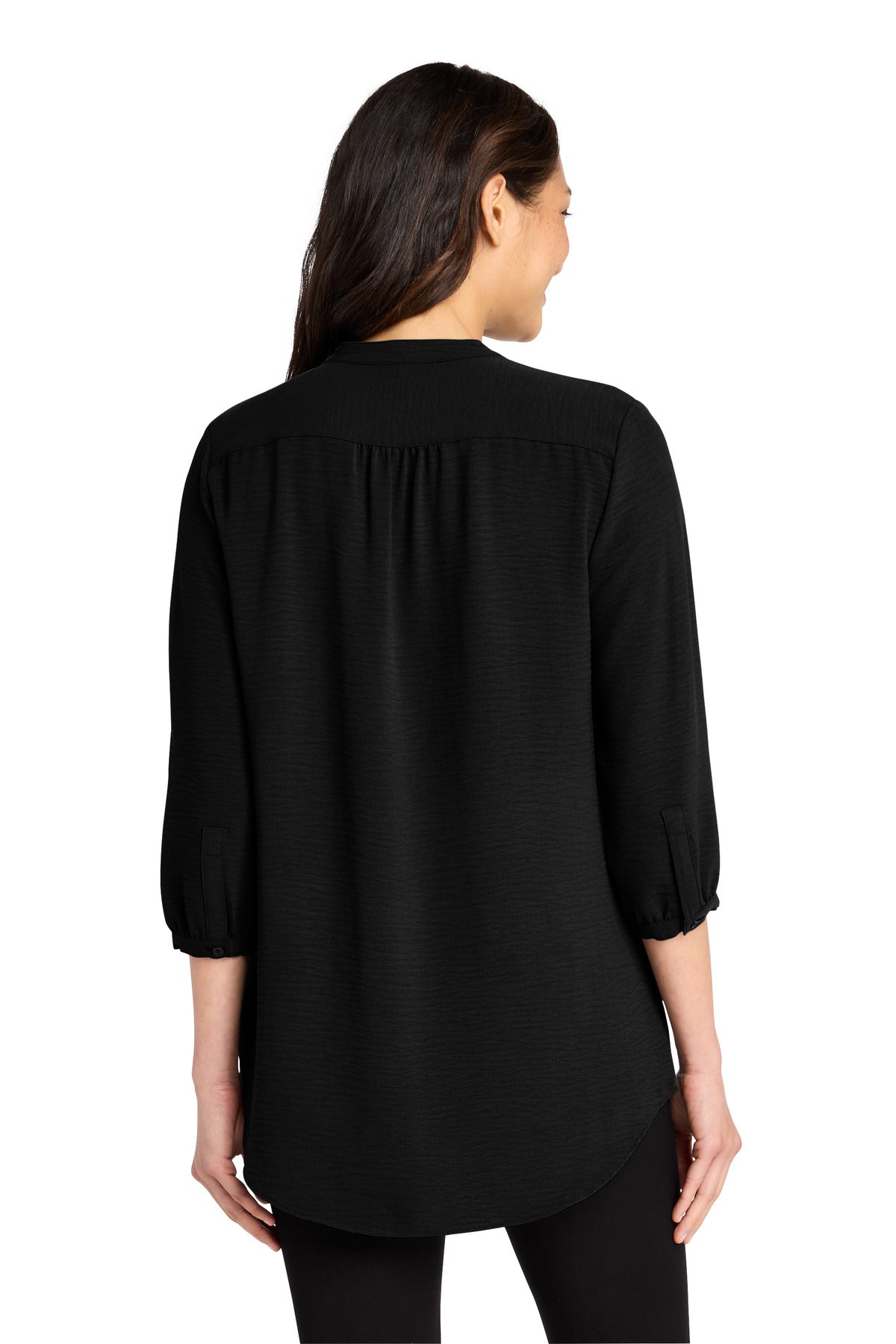 Port Authority Women's 3/4-Sleeve Textured Crepe Tunic LW713