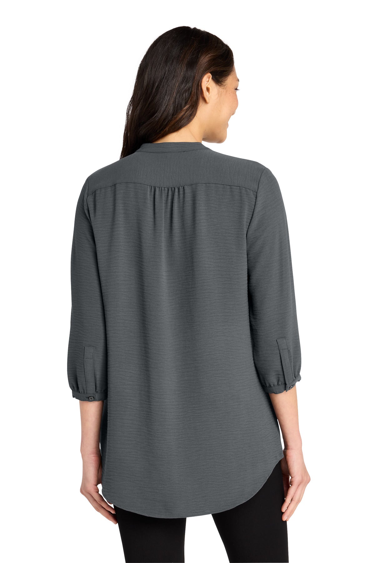 Port Authority Women's 3/4-Sleeve Textured Crepe Tunic LW713