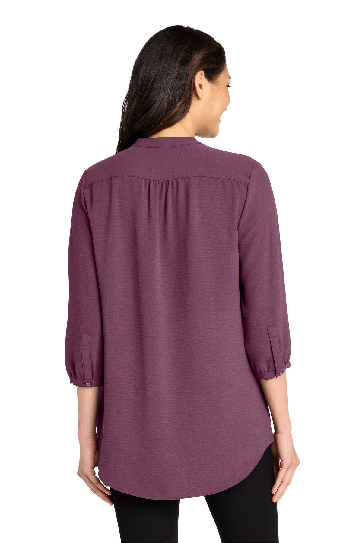 Port Authority Women's 3/4-Sleeve Textured Crepe Tunic LW713