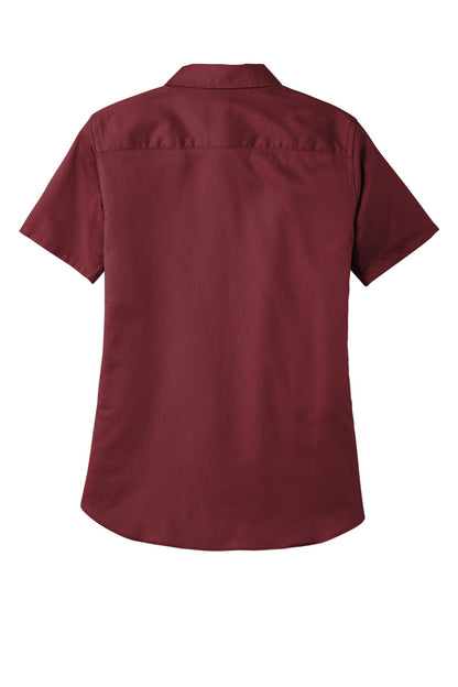 Port Authority Women's Short Sleeve SuperPro ReactTwill Shirt. LW809