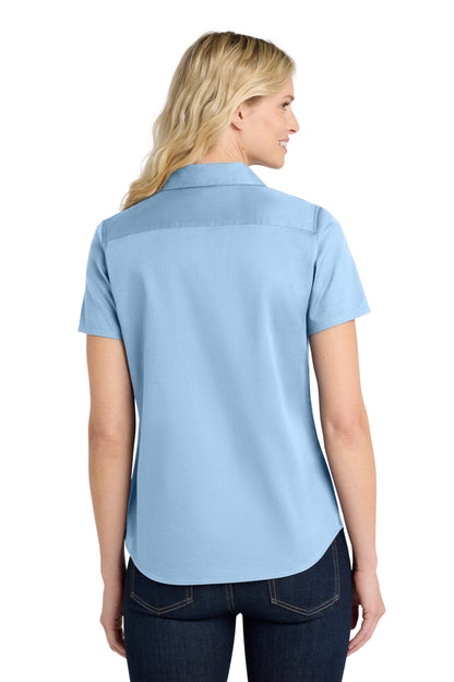Port Authority Women's Short Sleeve SuperPro ReactTwill Shirt. LW809