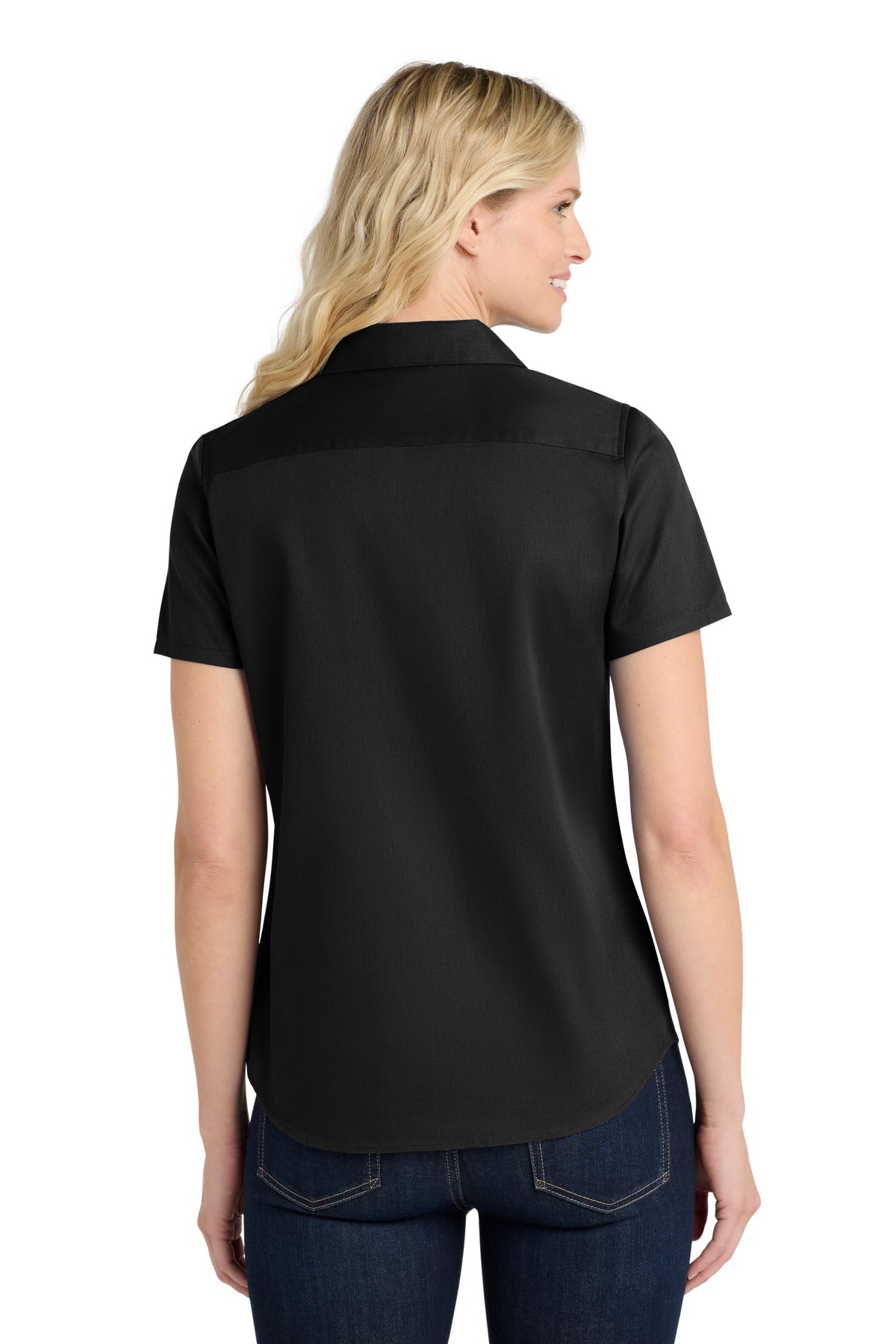 Port Authority Women's Short Sleeve SuperPro ReactTwill Shirt. LW809