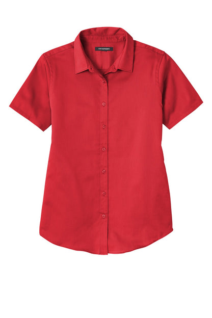 Port Authority Women's Short Sleeve SuperPro ReactTwill Shirt. LW809