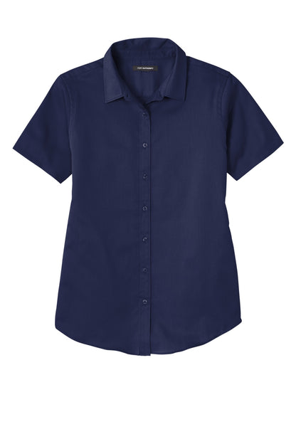 Port Authority Women's Short Sleeve SuperPro ReactTwill Shirt. LW809