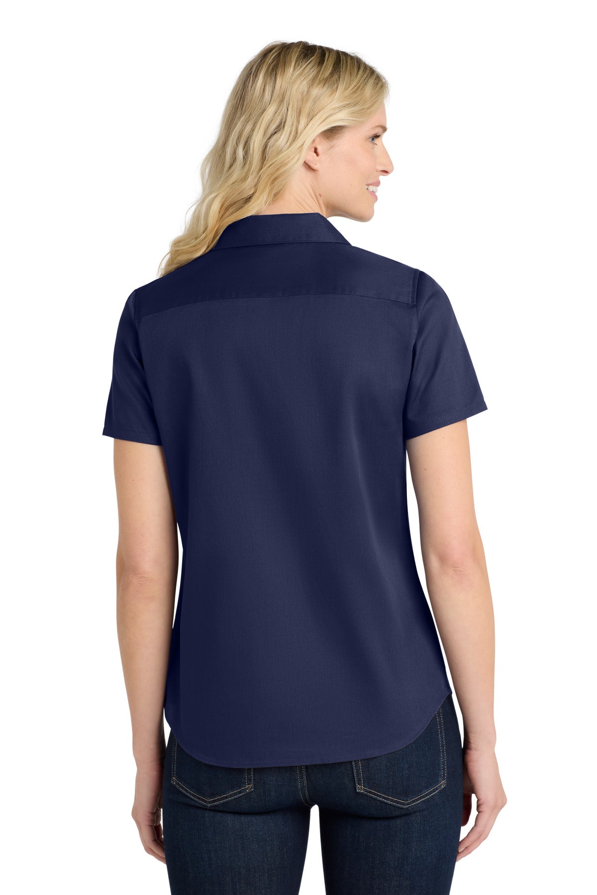 Port Authority Women's Short Sleeve SuperPro ReactTwill Shirt. LW809