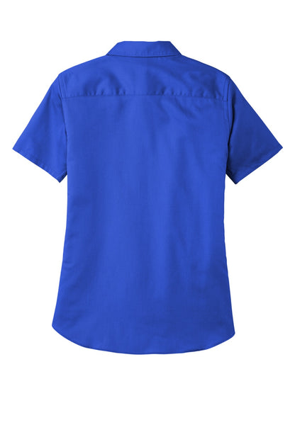 Port Authority Women's Short Sleeve SuperPro ReactTwill Shirt. LW809