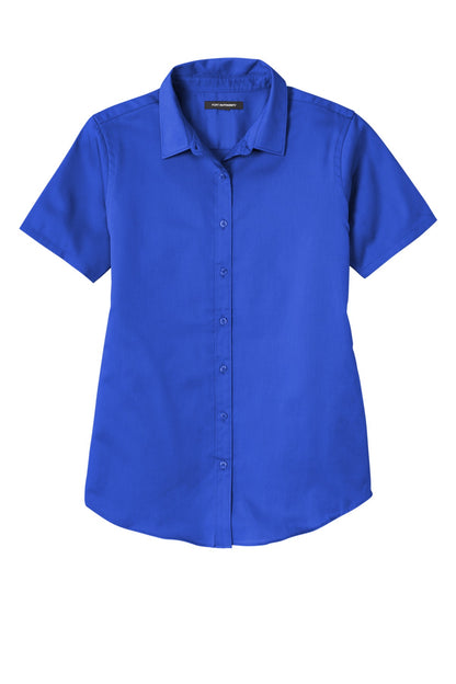 Port Authority Women's Short Sleeve SuperPro ReactTwill Shirt. LW809