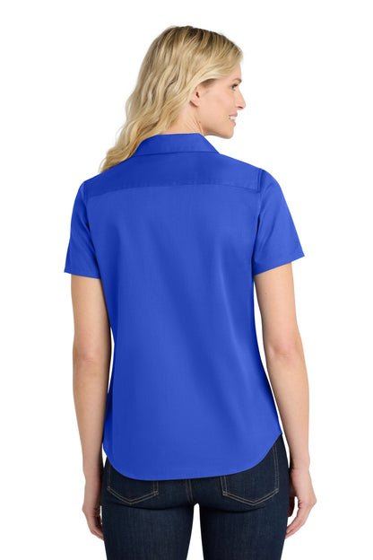 Port Authority Women's Short Sleeve SuperPro ReactTwill Shirt. LW809