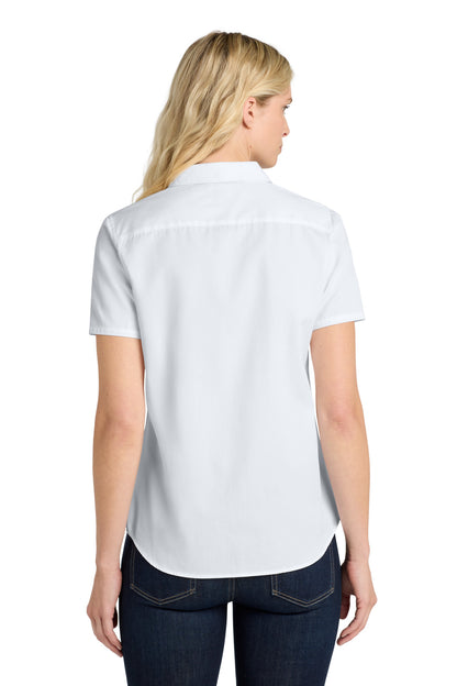 Port Authority Women's Short Sleeve SuperPro ReactTwill Shirt. LW809