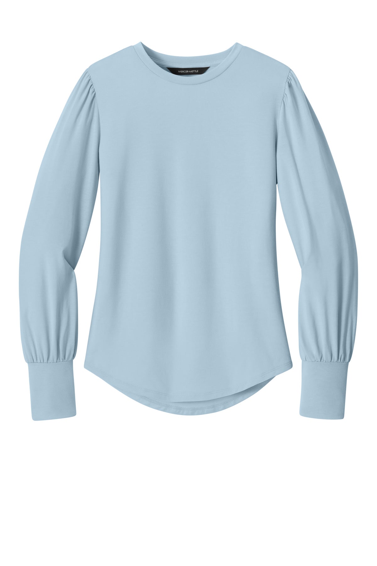 Mercer+Mettle Women's Stretch Jersey Long Sleeve Blouson Top MM1019