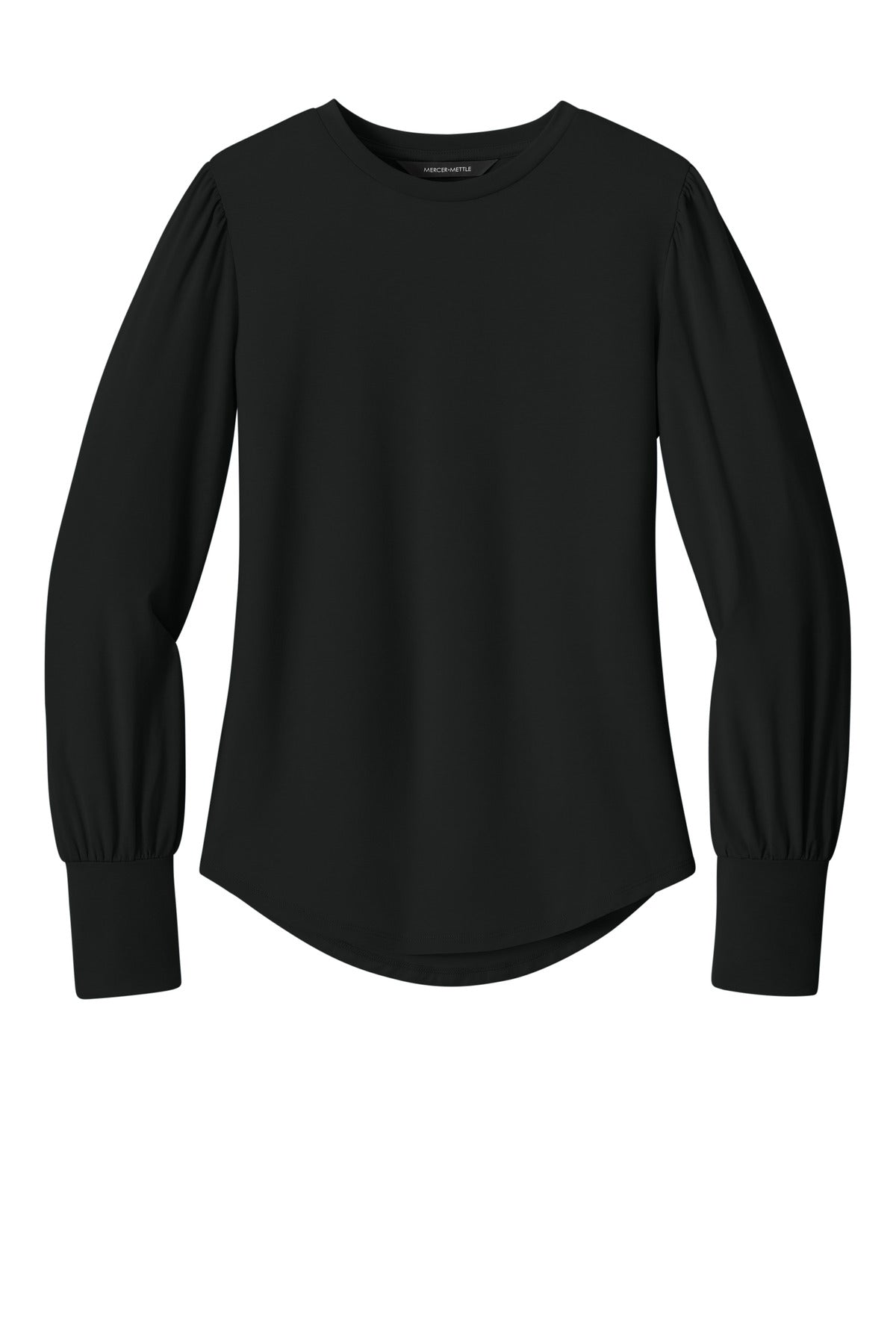 Mercer+Mettle Women's Stretch Jersey Long Sleeve Blouson Top MM1019