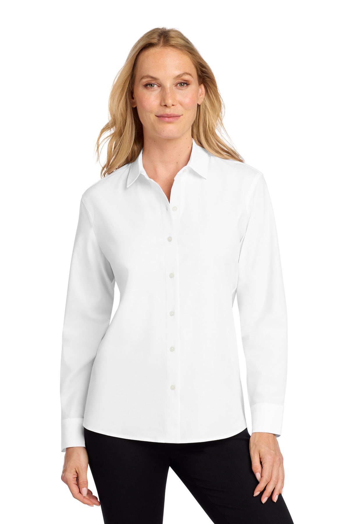Mercer+Mettle Women's Long Sleeve Stretch Woven Shirt MM2001
