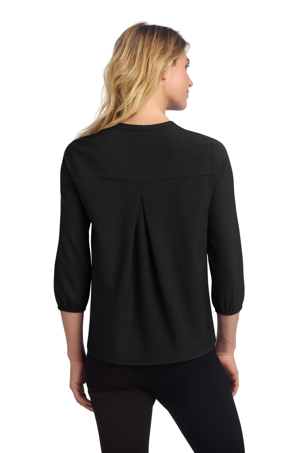Mercer+Mettle Women's Stretch Crepe 3/4-Sleeve Blouse MM2011