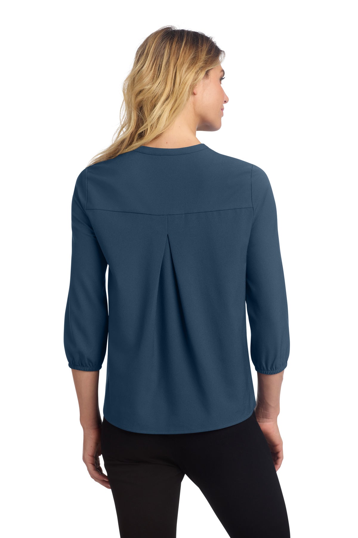 Mercer+Mettle Women's Stretch Crepe 3/4-Sleeve Blouse MM2011