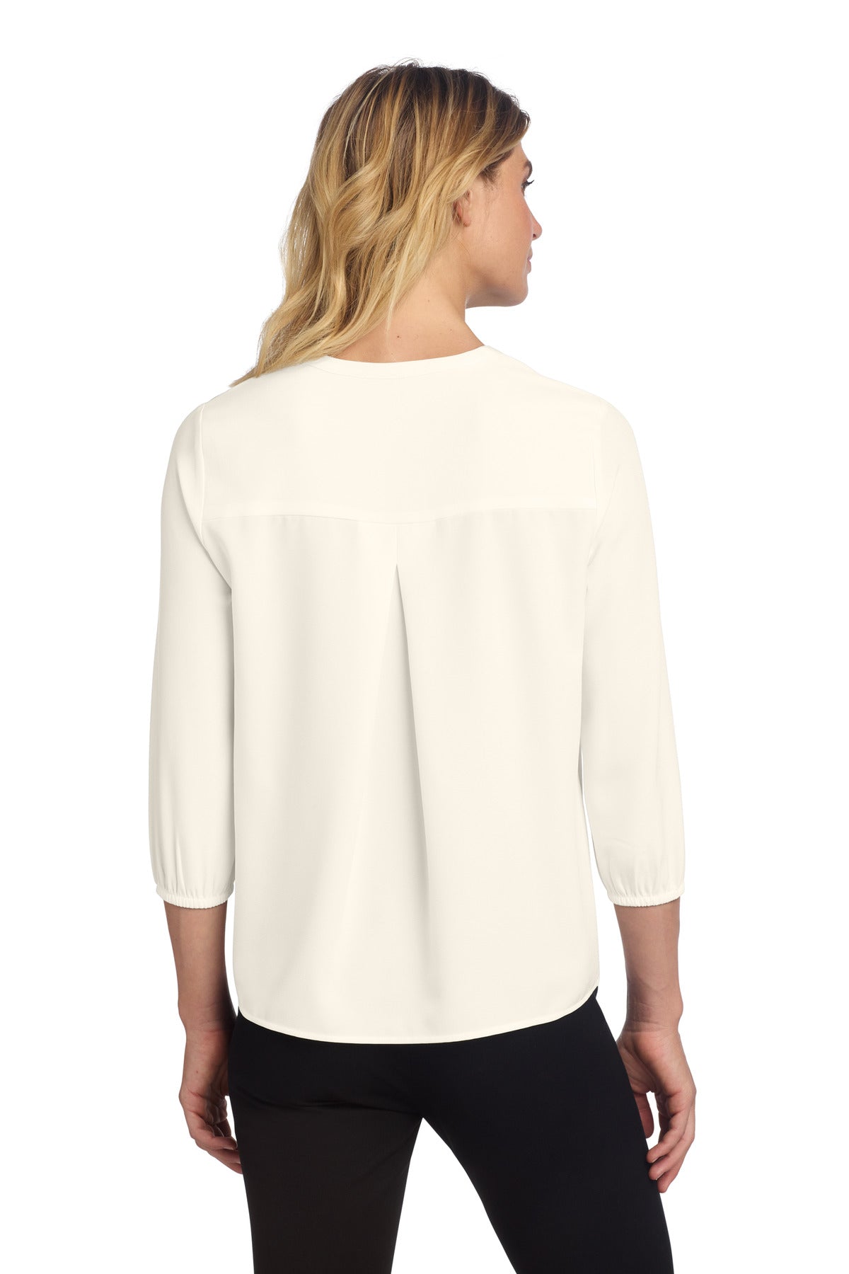 Mercer+Mettle Women's Stretch Crepe 3/4-Sleeve Blouse MM2011