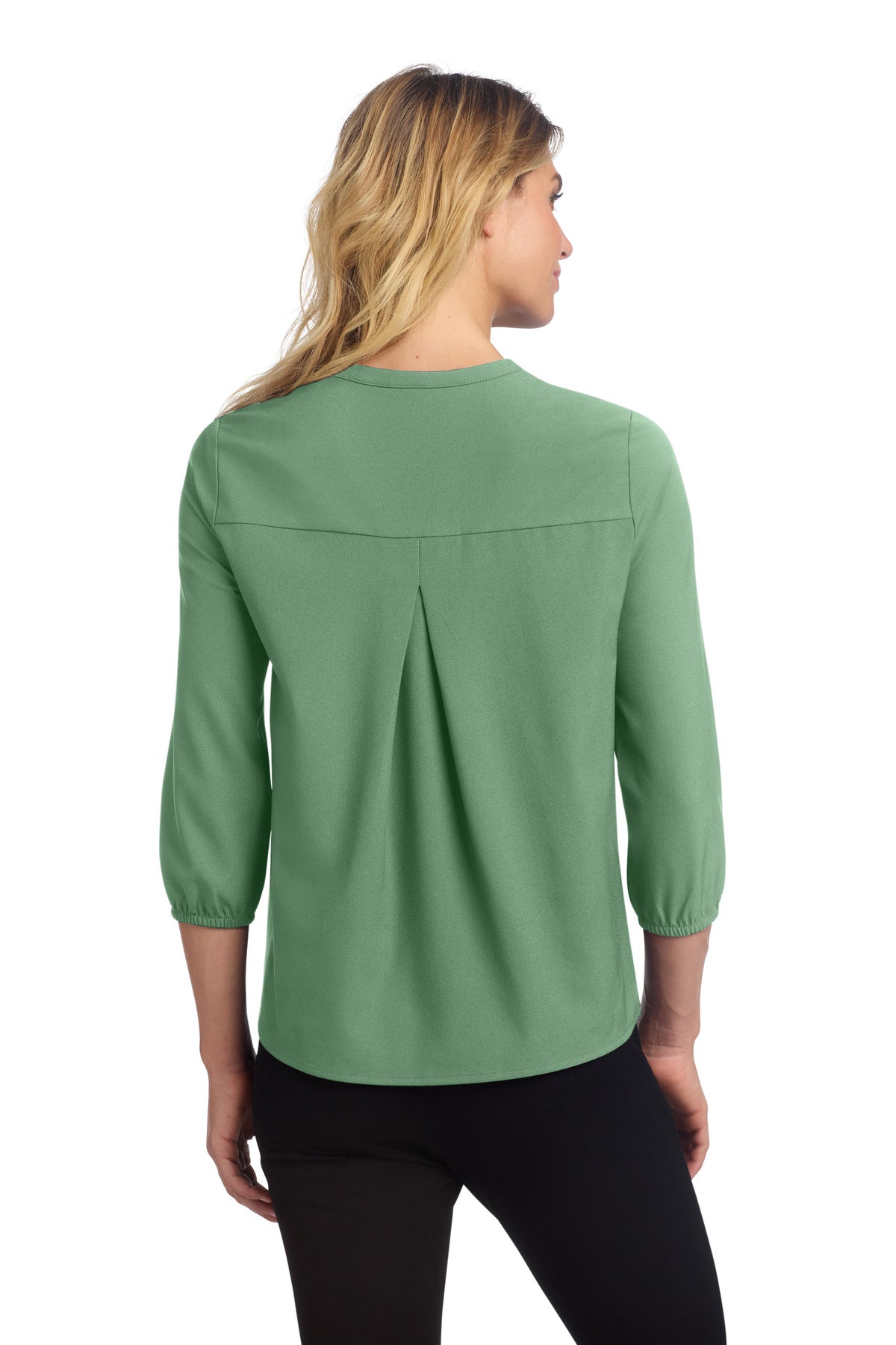 Mercer+Mettle Women's Stretch Crepe 3/4-Sleeve Blouse MM2011