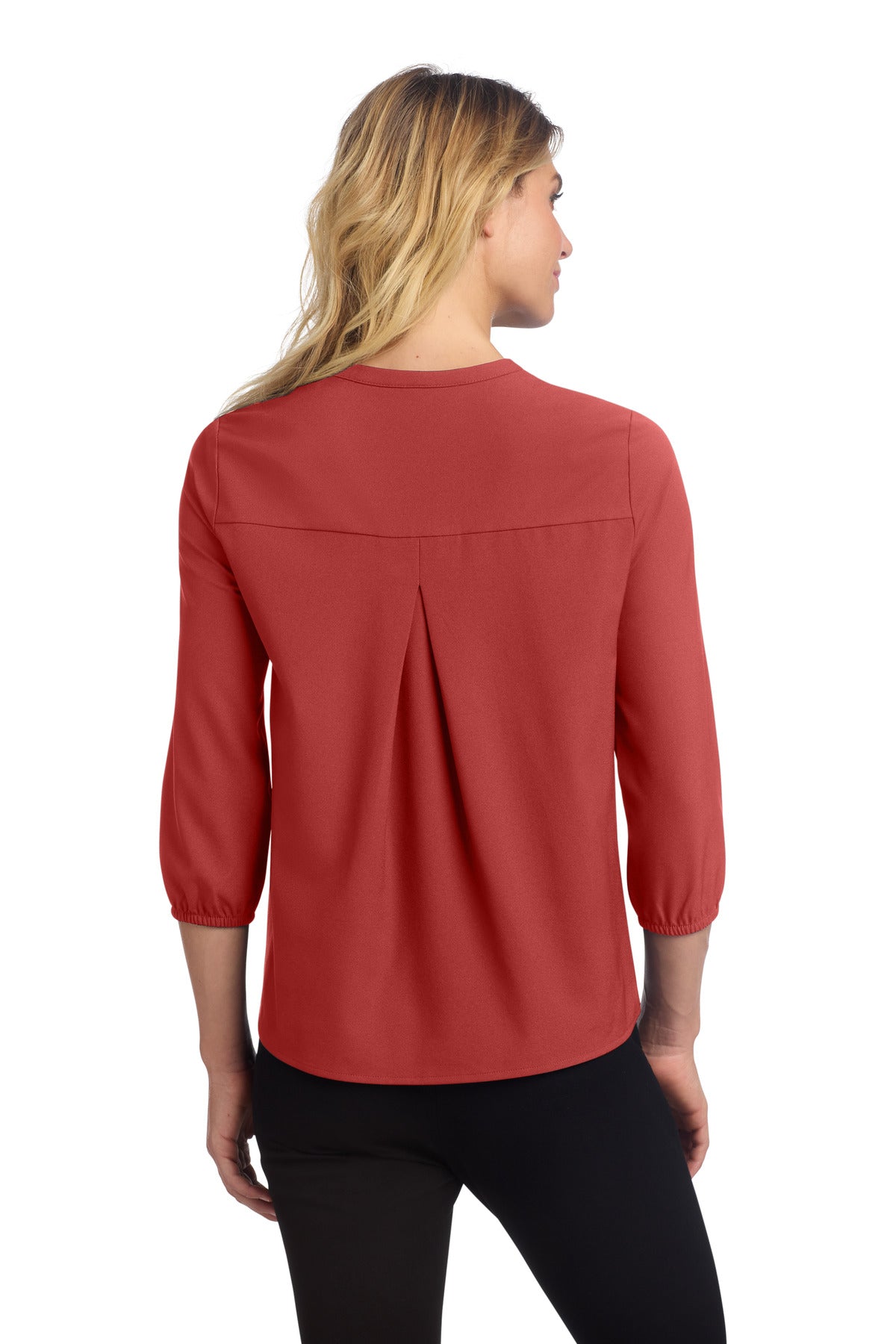 Mercer+Mettle Women's Stretch Crepe 3/4-Sleeve Blouse MM2011