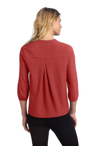 Mercer+Mettle Women's Stretch Crepe 3/4-Sleeve Blouse MM2011