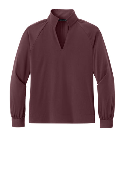 Mercer+Mettle Women's Long Sleeve Buttery Soft Popover Blouse MM2019