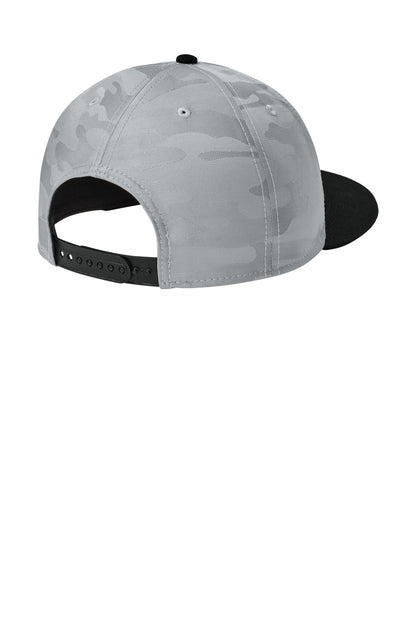 New Era  Camo Flat Bill Snapback Cap NE407
