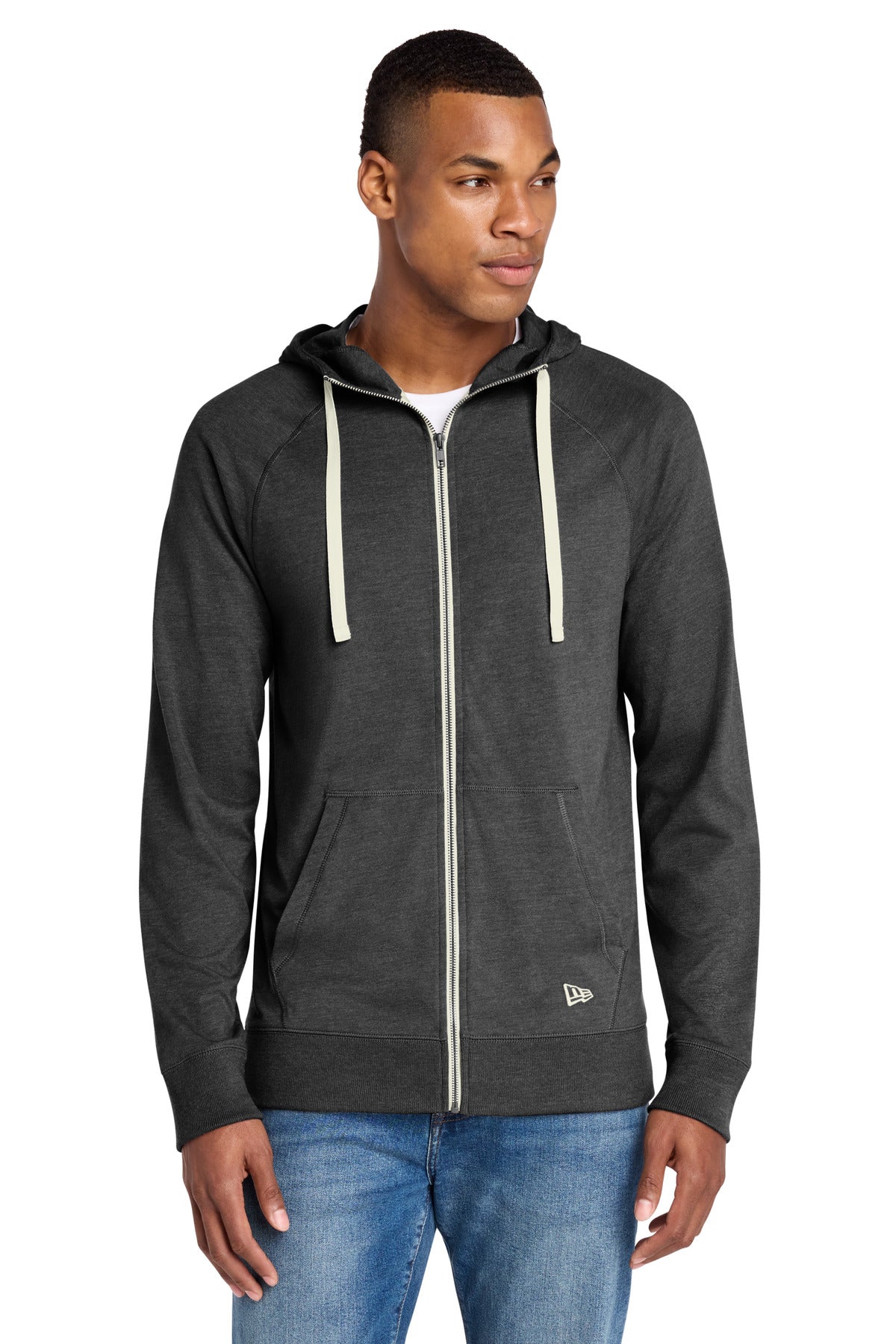 New Era  Sueded Cotton Blend Full-Zip Hoodie. NEA122