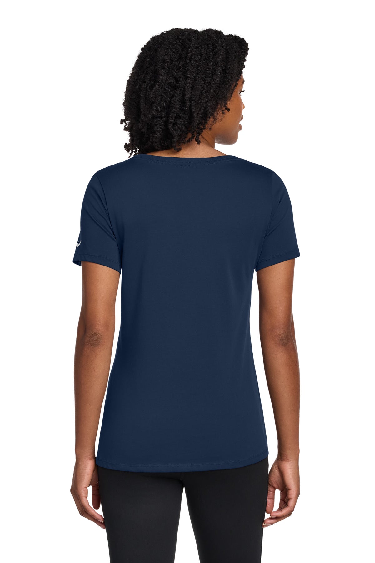 Nike Women's Dri-FIT Cotton/Poly Scoop Neck Tee. NKBQ5234
