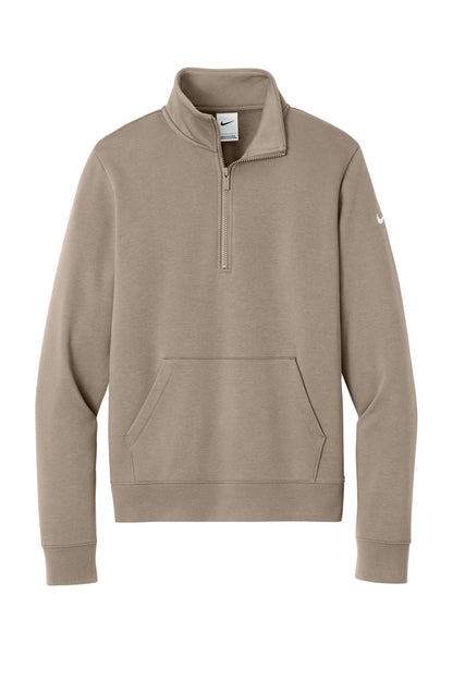 Nike Women's Club Fleece Sleeve Swoosh 1/2-Zip NKDX6720