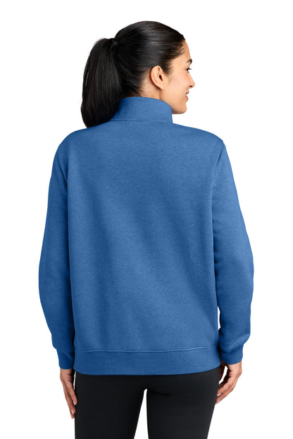 Nike Women's Club Fleece Sleeve Swoosh 1/2-Zip NKDX6720