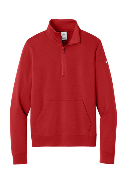 Nike Women's Club Fleece Sleeve Swoosh 1/2-Zip NKDX6720
