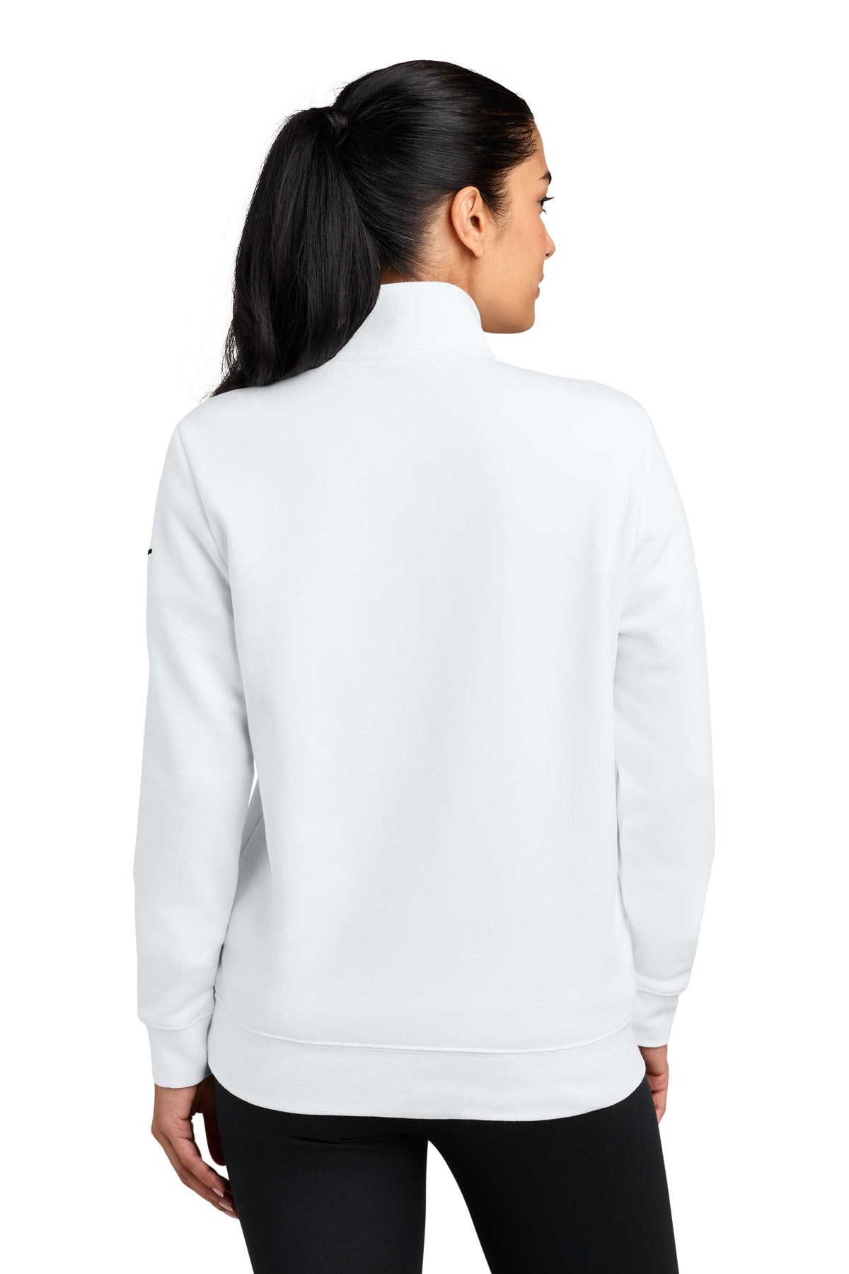 Nike Women's Club Fleece Sleeve Swoosh 1/2-Zip NKDX6720