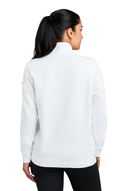 Nike Women's Club Fleece Sleeve Swoosh 1/2-Zip NKDX6720