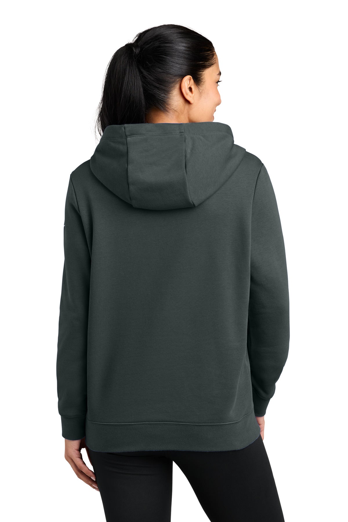 Nike Women's Club Fleece Sleeve Swoosh Pullover Hoodie NKFD9889