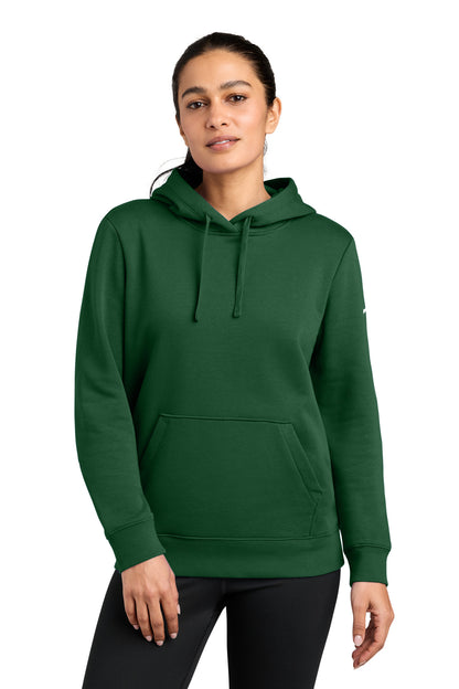 Nike Women's Club Fleece Sleeve Swoosh Pullover Hoodie NKFD9889