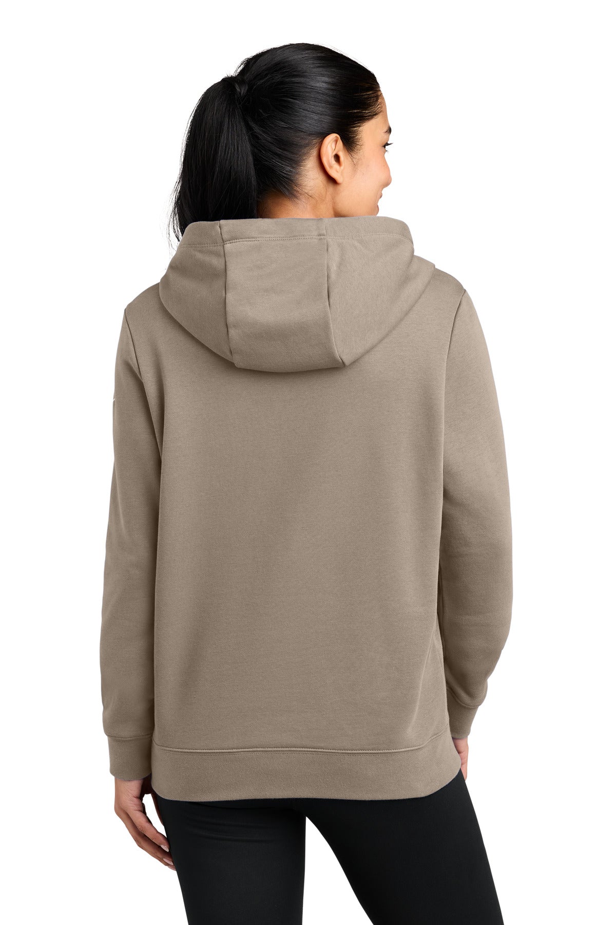 Nike Women's Club Fleece Sleeve Swoosh Pullover Hoodie NKFD9889