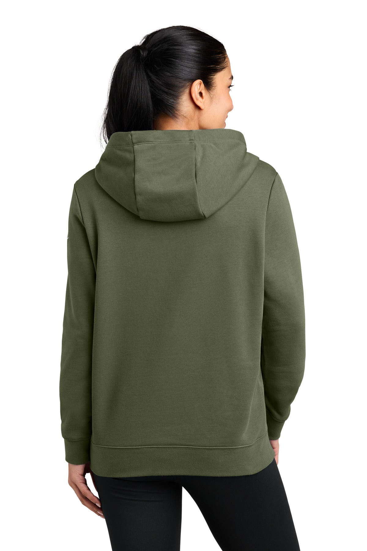 Nike Women's Club Fleece Sleeve Swoosh Pullover Hoodie NKFD9889