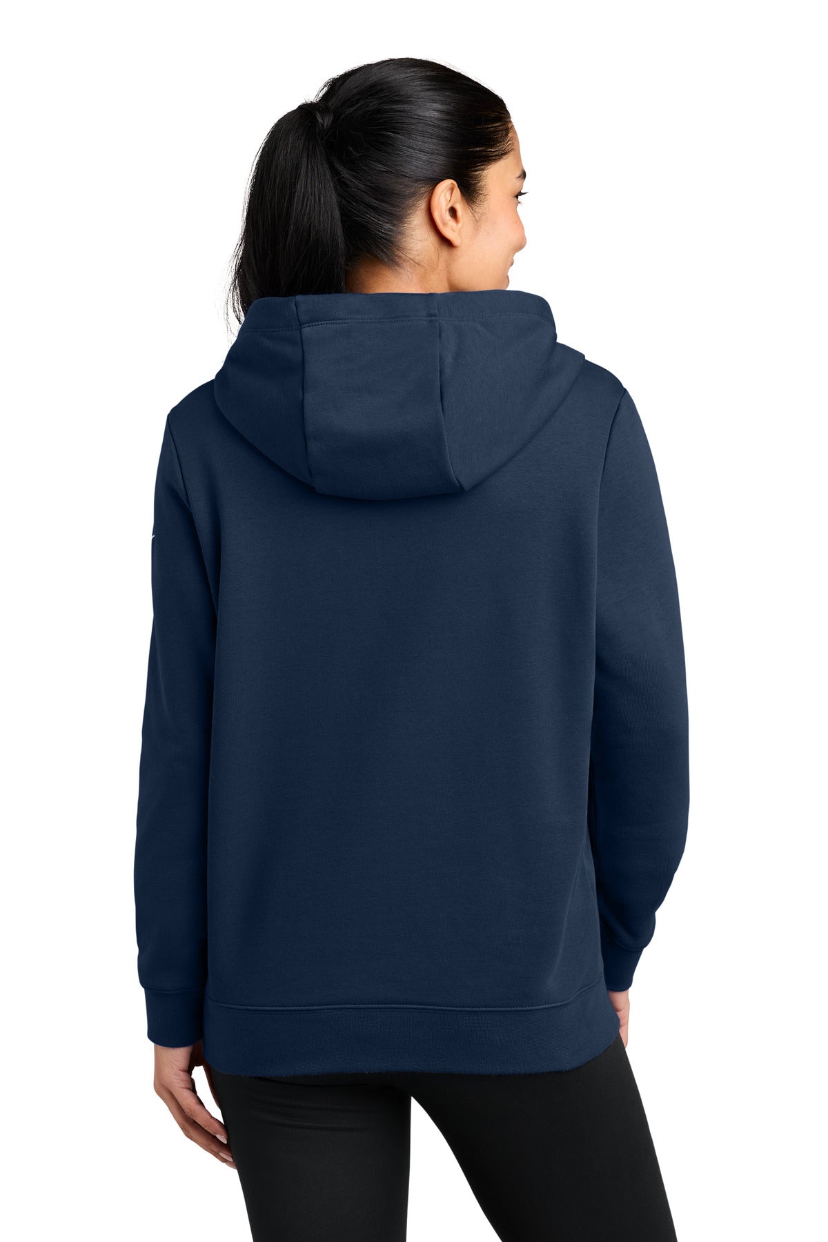 Nike Women's Club Fleece Sleeve Swoosh Pullover Hoodie NKFD9889