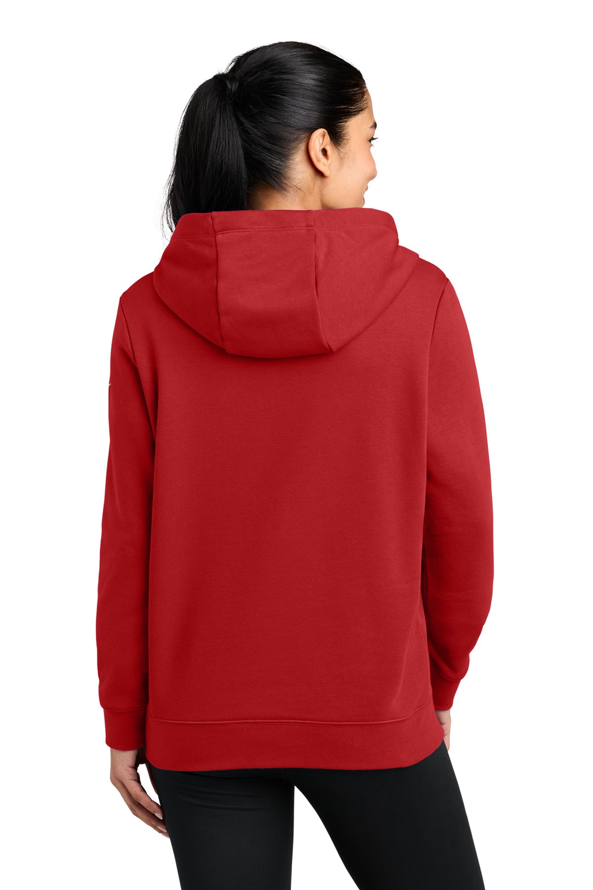 Nike Women's Club Fleece Sleeve Swoosh Pullover Hoodie NKFD9889