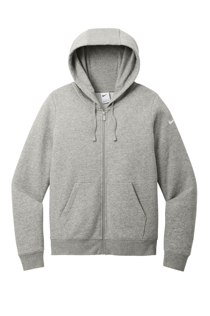 Nike Women's Club Fleece Sleeve Swoosh Full-Zip Hoodie NKFD9890