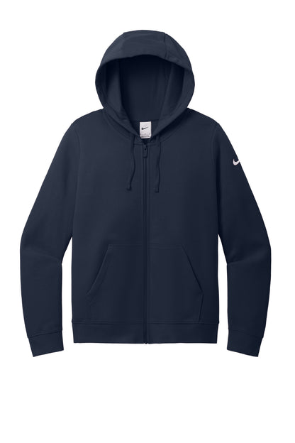 Nike Women's Club Fleece Sleeve Swoosh Full-Zip Hoodie NKFD9890