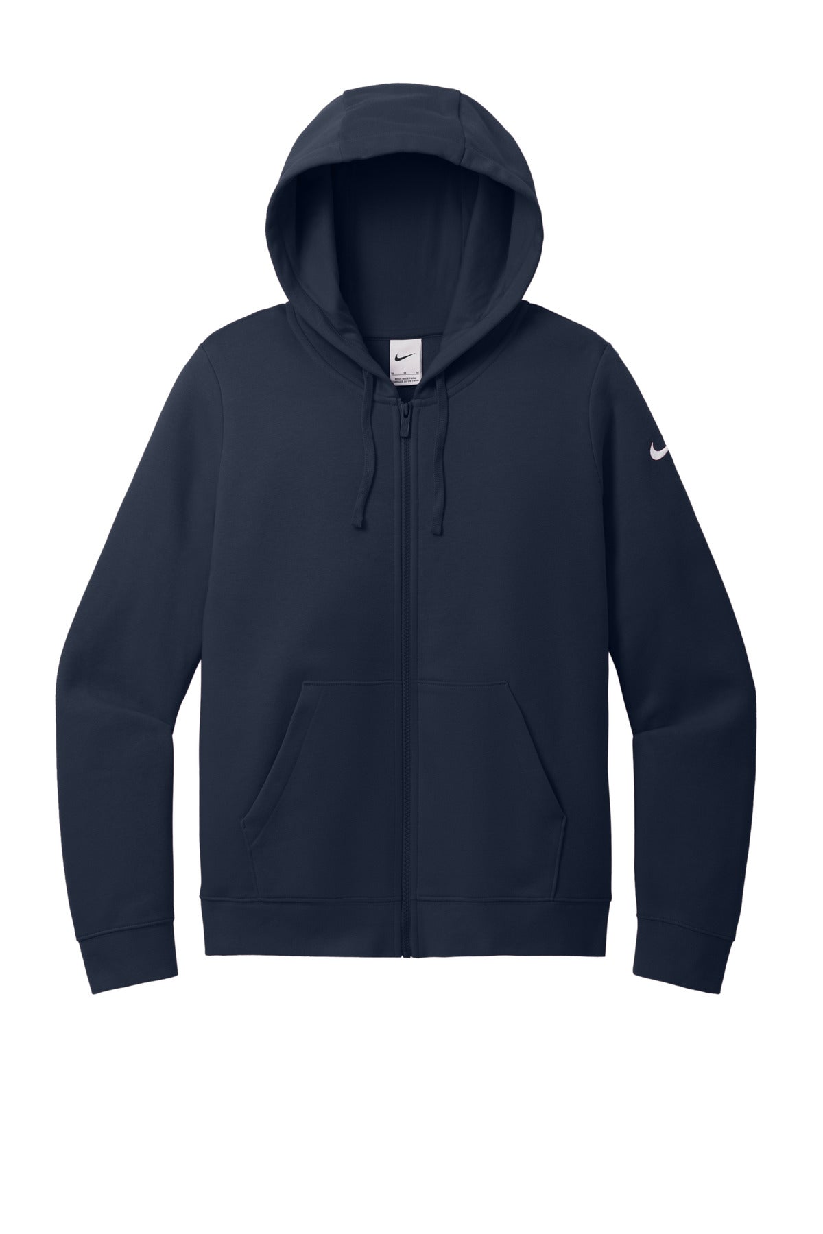 Nike Women's Club Fleece Sleeve Swoosh Full-Zip Hoodie NKFD9890