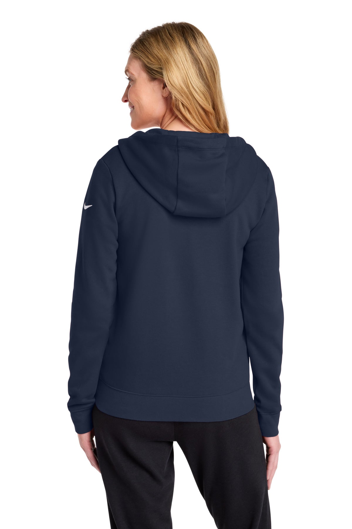 Nike Women's Club Fleece Sleeve Swoosh Full-Zip Hoodie NKFD9890