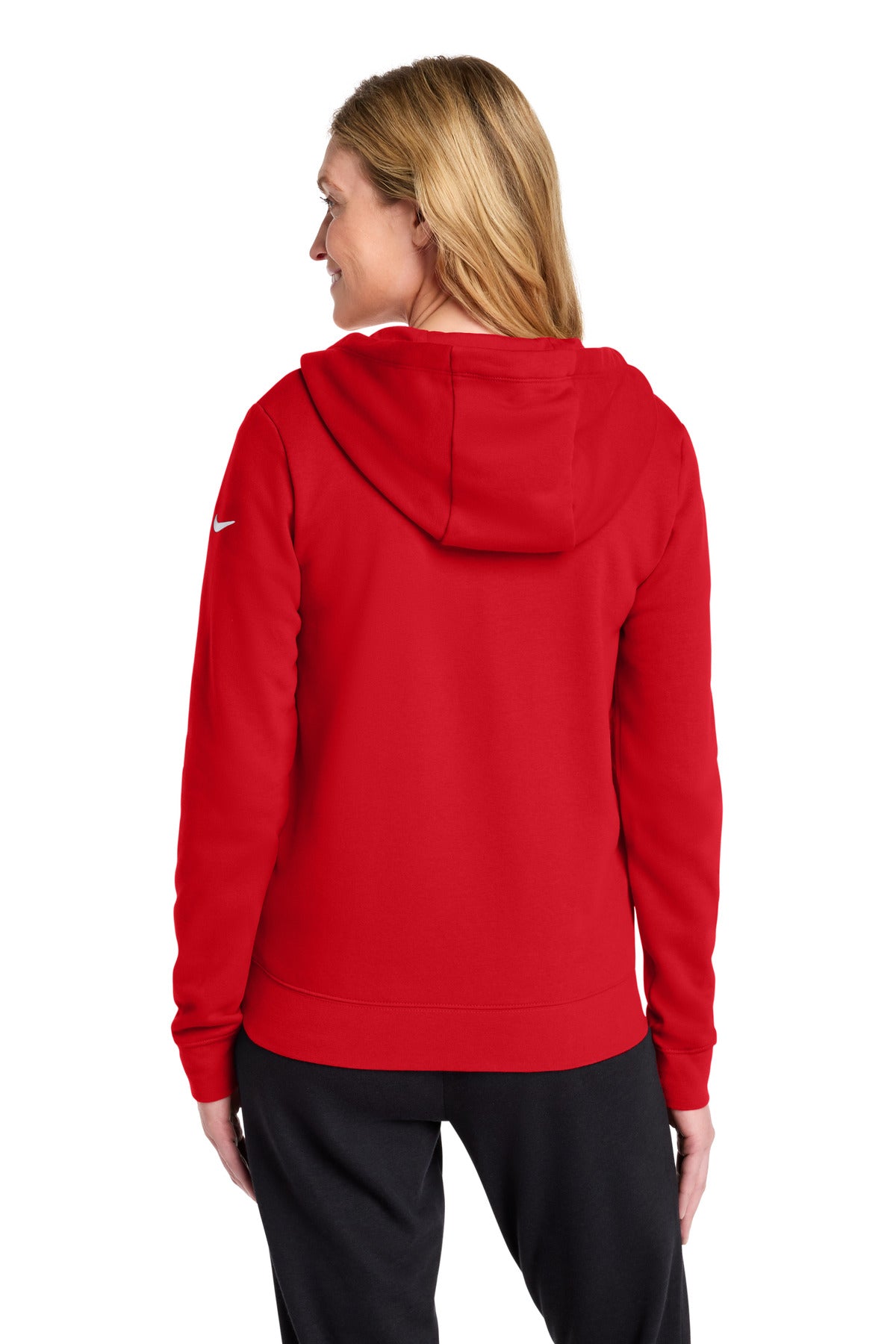Nike Women's Club Fleece Sleeve Swoosh Full-Zip Hoodie NKFD9890
