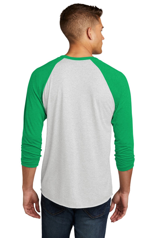 Next Level Apparel   Adult Tri-Blend 3/4-Sleeve Raglan Tee. NL6051