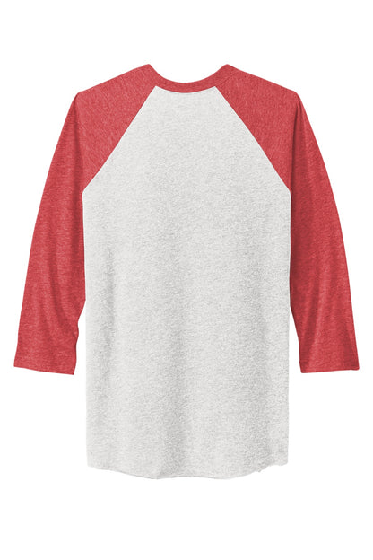 Next Level Apparel   Adult Tri-Blend 3/4-Sleeve Raglan Tee. NL6051