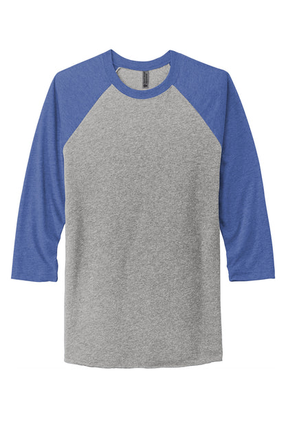 Next Level Apparel   Adult Tri-Blend 3/4-Sleeve Raglan Tee. NL6051