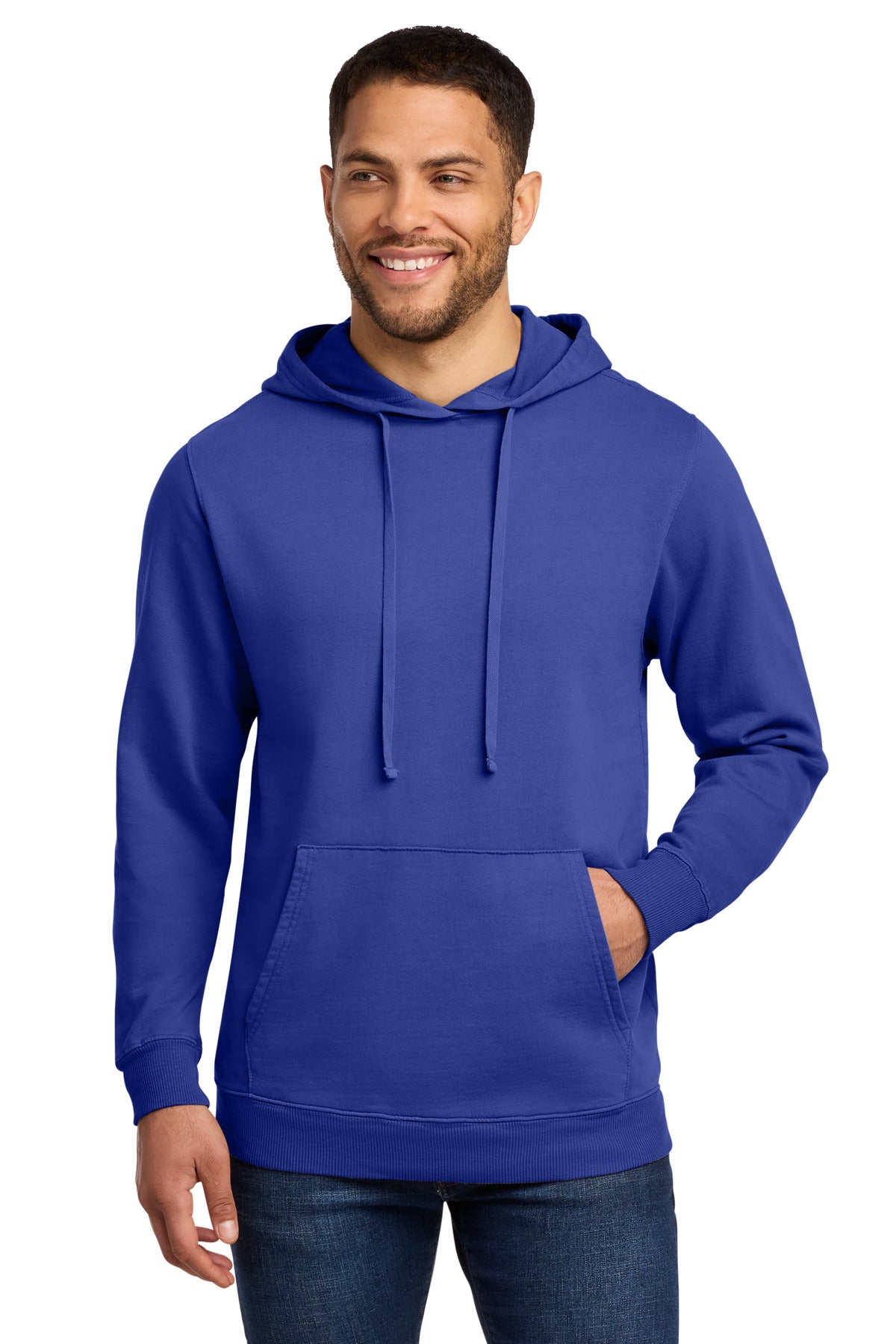 Port & Co Beach Wash Garment-Dyed Pullover Hooded Sweatshirt. PC098H