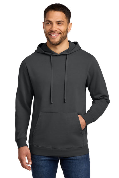 Port & Co Beach Wash Garment-Dyed Pullover Hooded Sweatshirt. PC098H