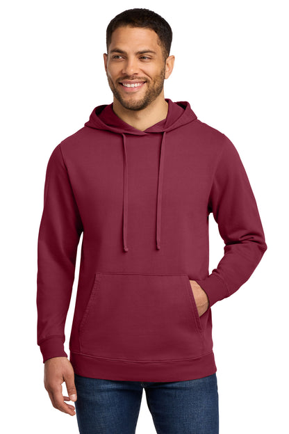 Port & Co Beach Wash Garment-Dyed Pullover Hooded Sweatshirt. PC098H