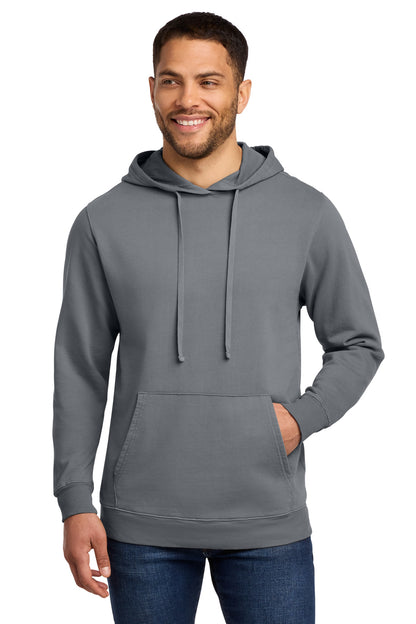 Port & Co Beach Wash Garment-Dyed Pullover Hooded Sweatshirt. PC098H