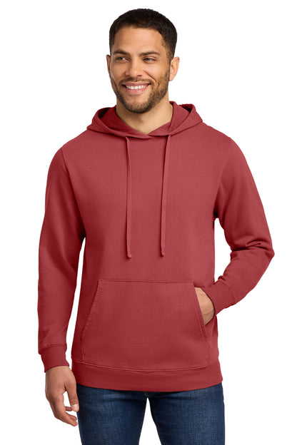 Port & Co Beach Wash Garment-Dyed Pullover Hooded Sweatshirt. PC098H